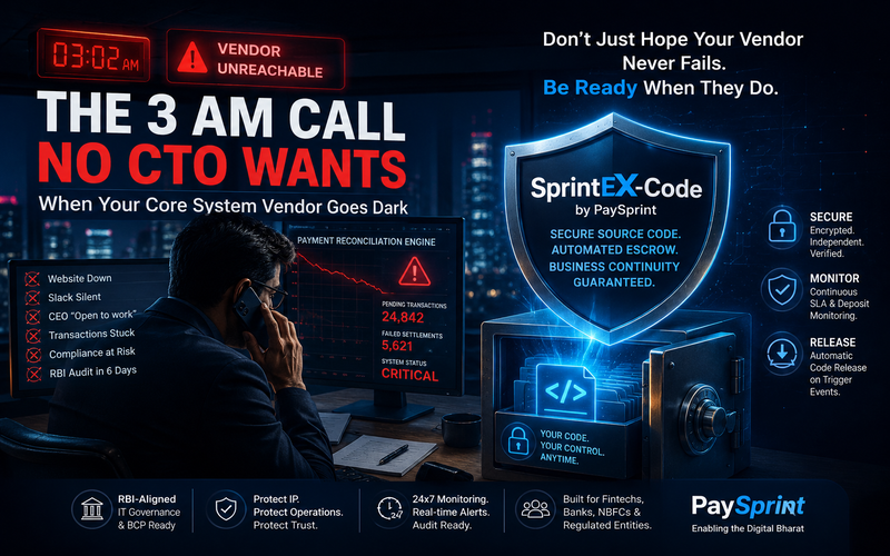 Software Escrow for Fintechs | SprintEX-Code by PaySprint