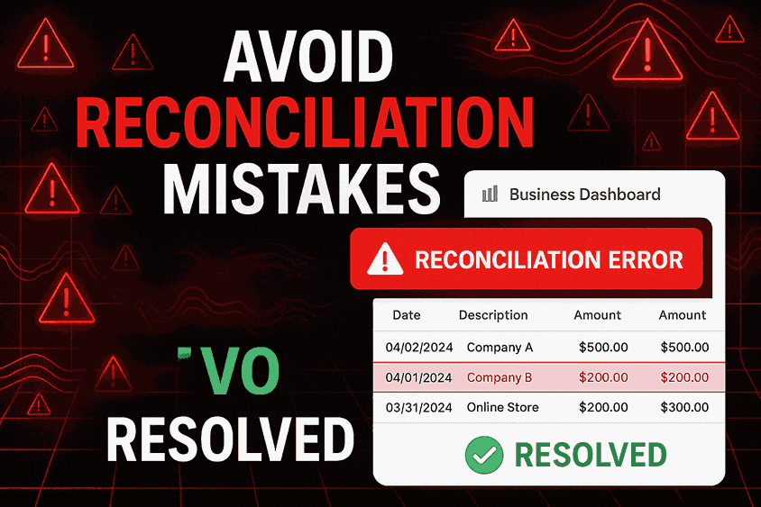 Reconciliation errors are common in businesses due to manual processes and multiple payment channels. Learn why they happen and how to prevent them.