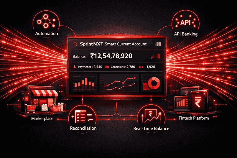 Learn how SprintNXT enhances traditional current accounts with unified dashboards, APIs, automated payouts, and real-time reconciliation.